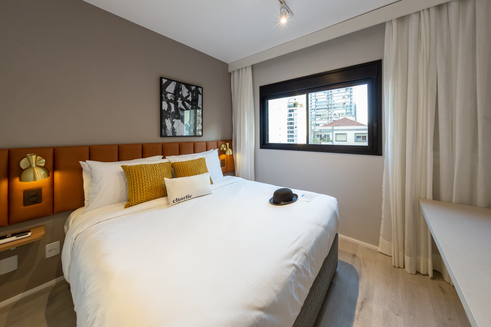 Apto 2 Dorms (Casal e 2 Solteiro) - Charlie Contemporâneo Jardins Essential