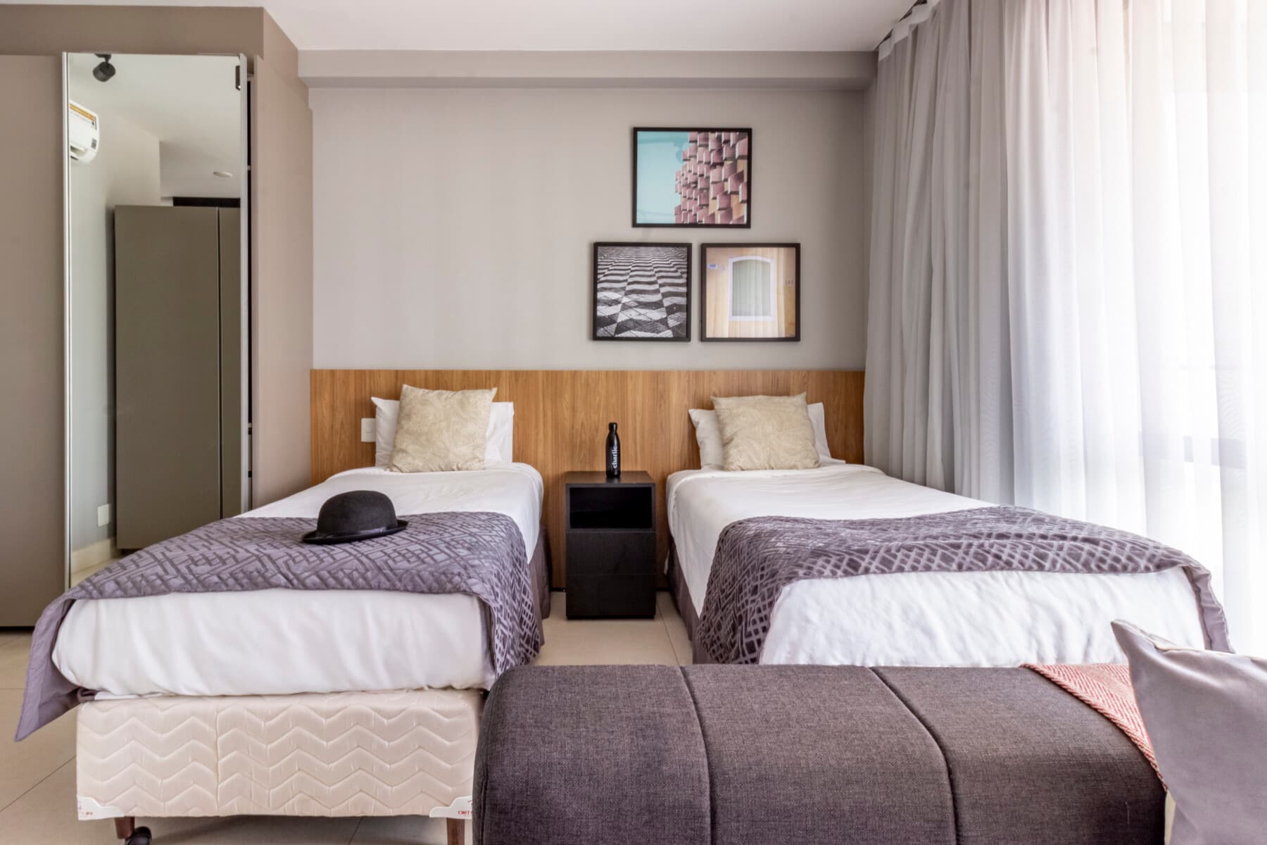 Studio Solteiro com Varanda - Charlie Itaim