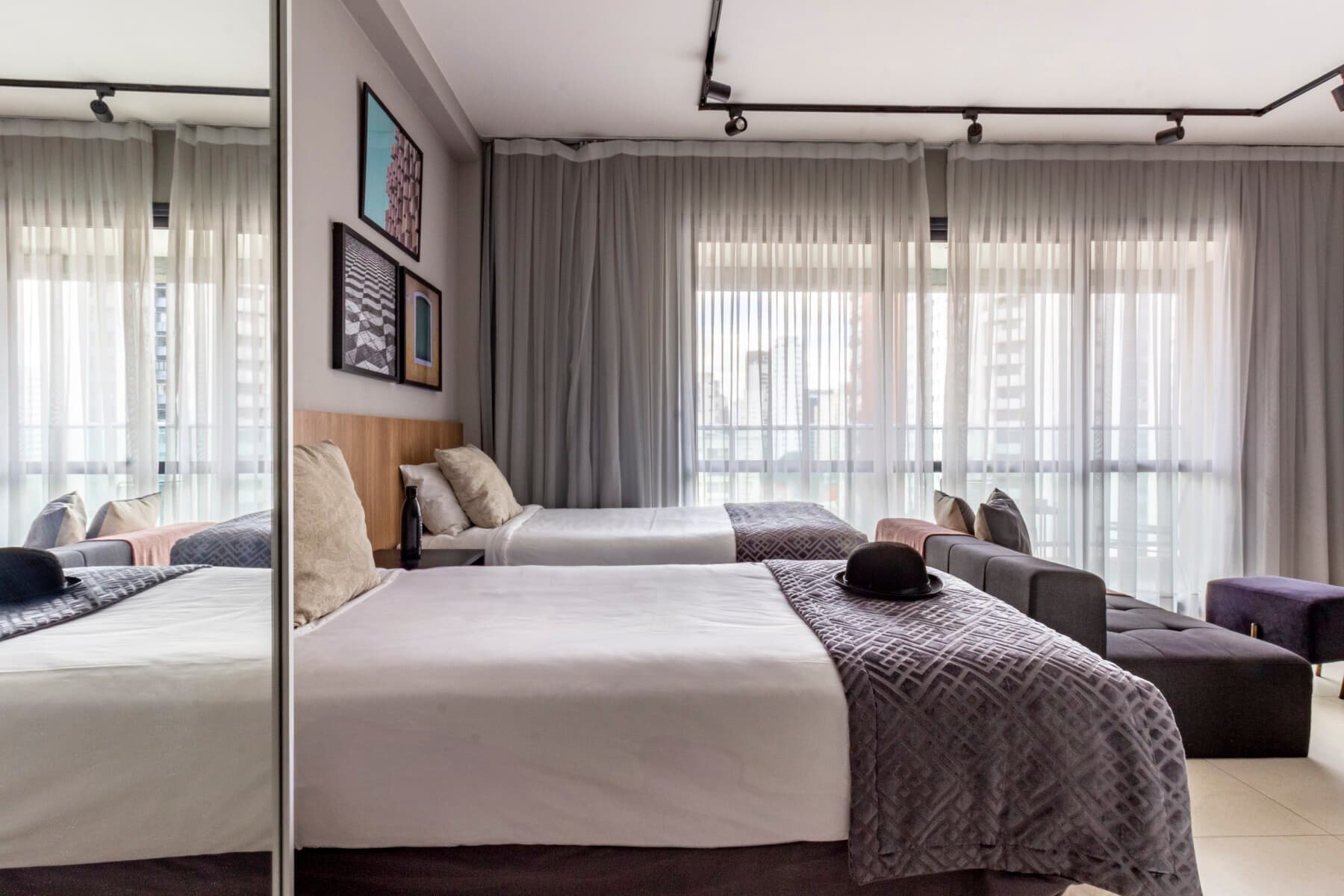 Studio Solteiro com Varanda - Charlie Itaim