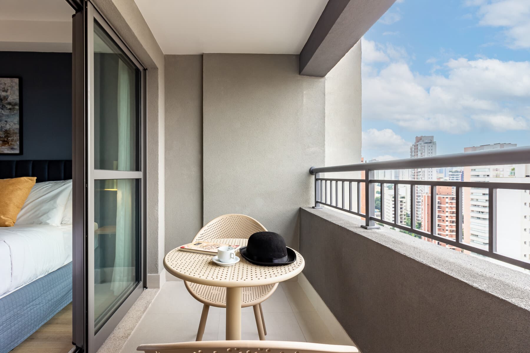 Studio Casal com Varanda 25m R - Charlie Lumiere Klabin