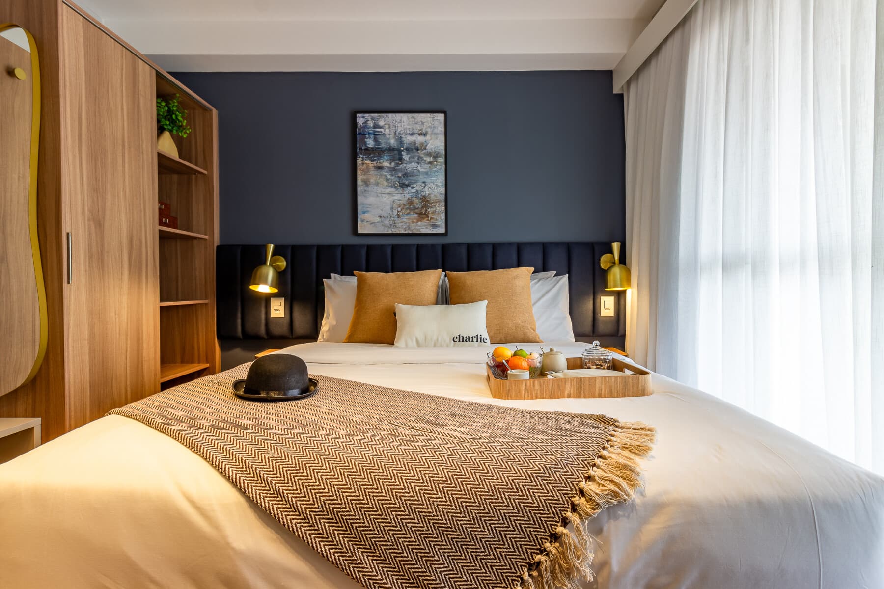 Studio Casal com Varanda 25m R - Charlie Lumiere Klabin