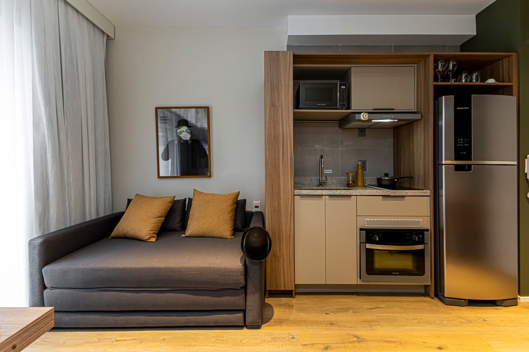 Apto 1 Dorm 32m com Sofá Cama - NR - Charlie Bothanic Campo Belo Essential