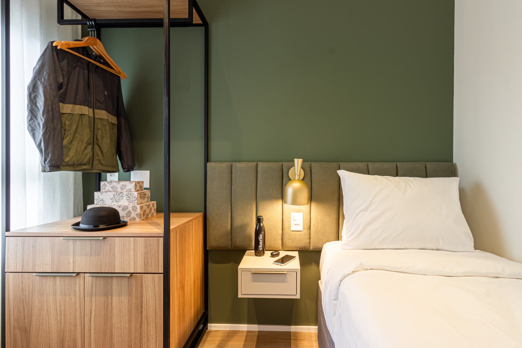 Apto 2 Dorm com Sofá Cama 42m - NR - Charlie Bothanic Campo Belo Essential