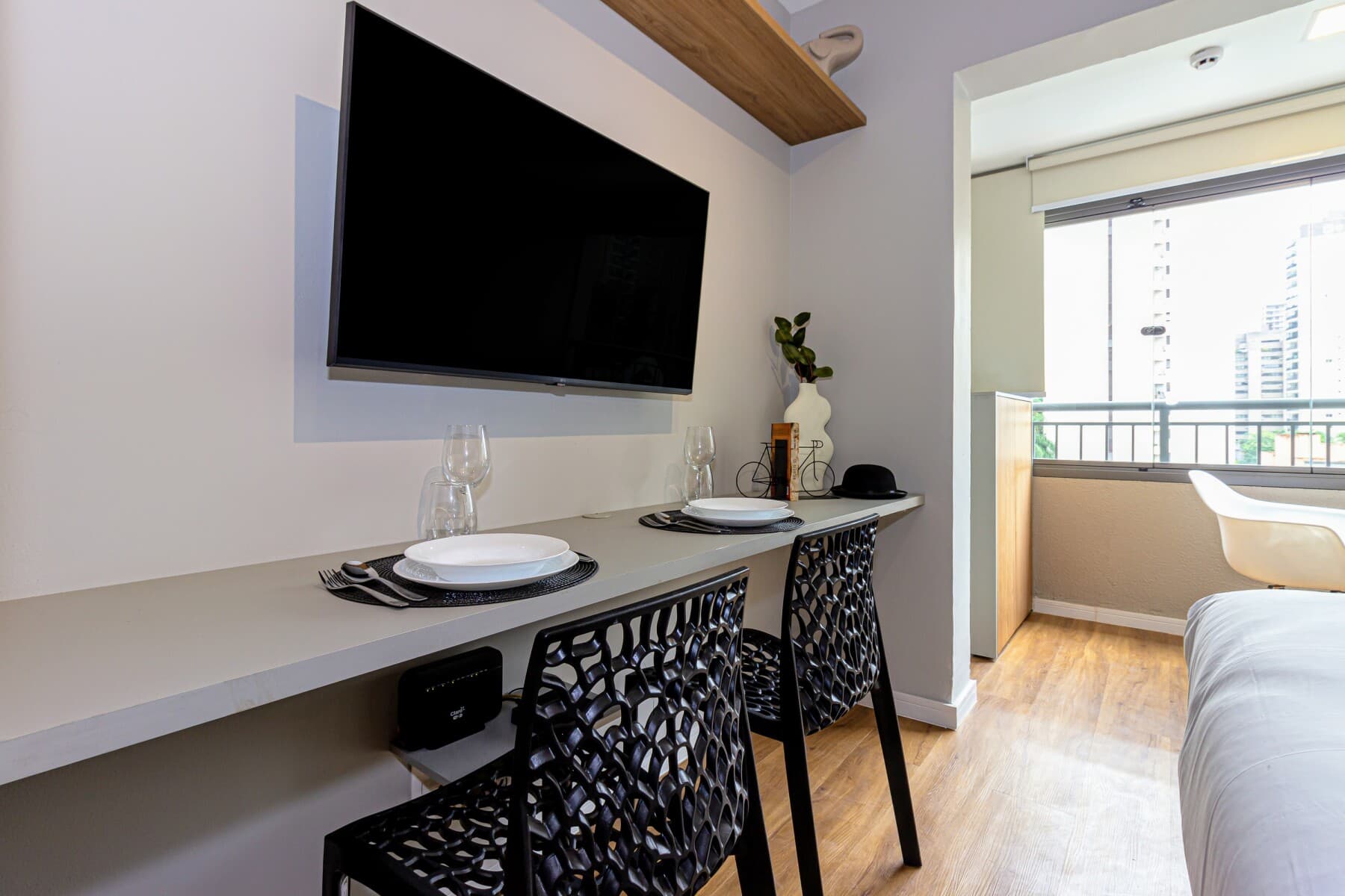 Studio Casal com Varanda - Charlie Grand Vitrali Moema