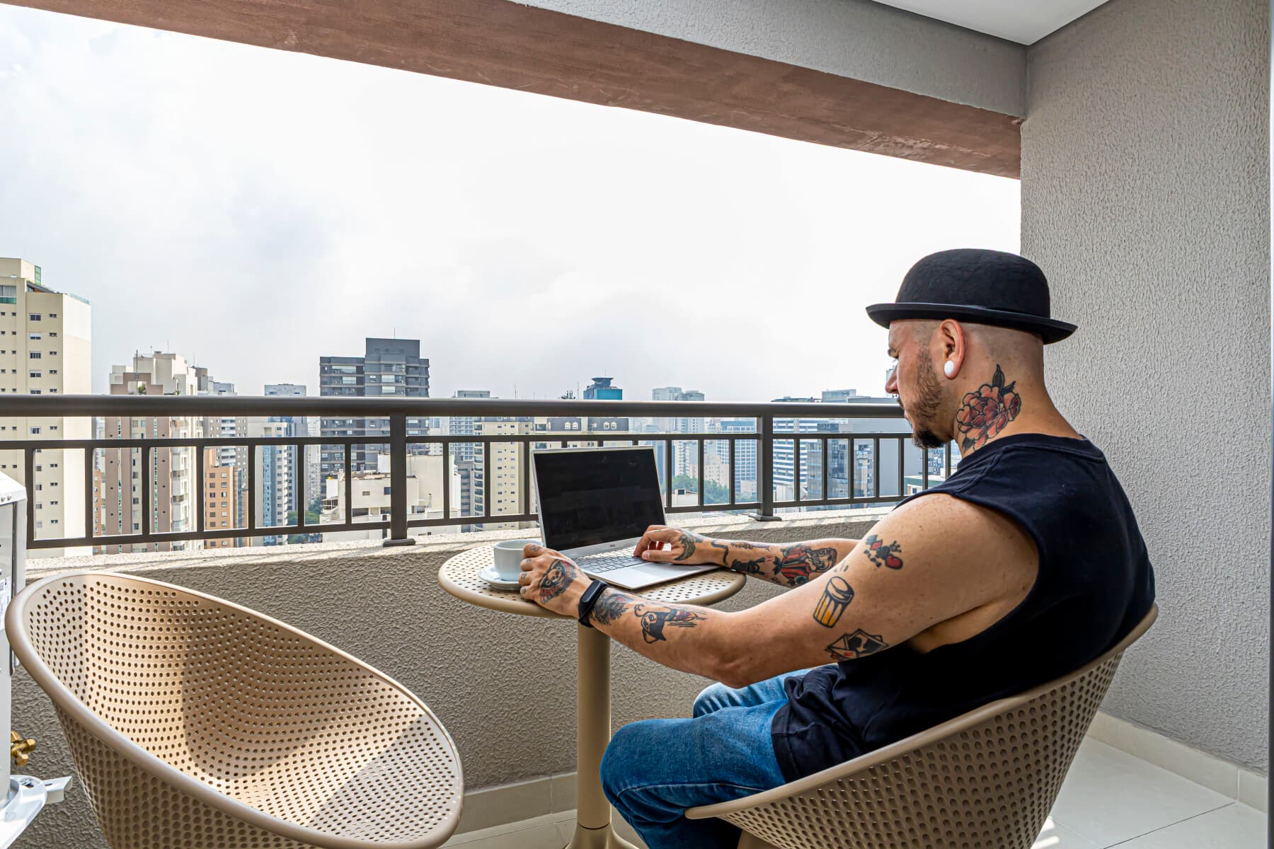 Studio Casal com Varanda - Charlie Grand Vitrali Moema